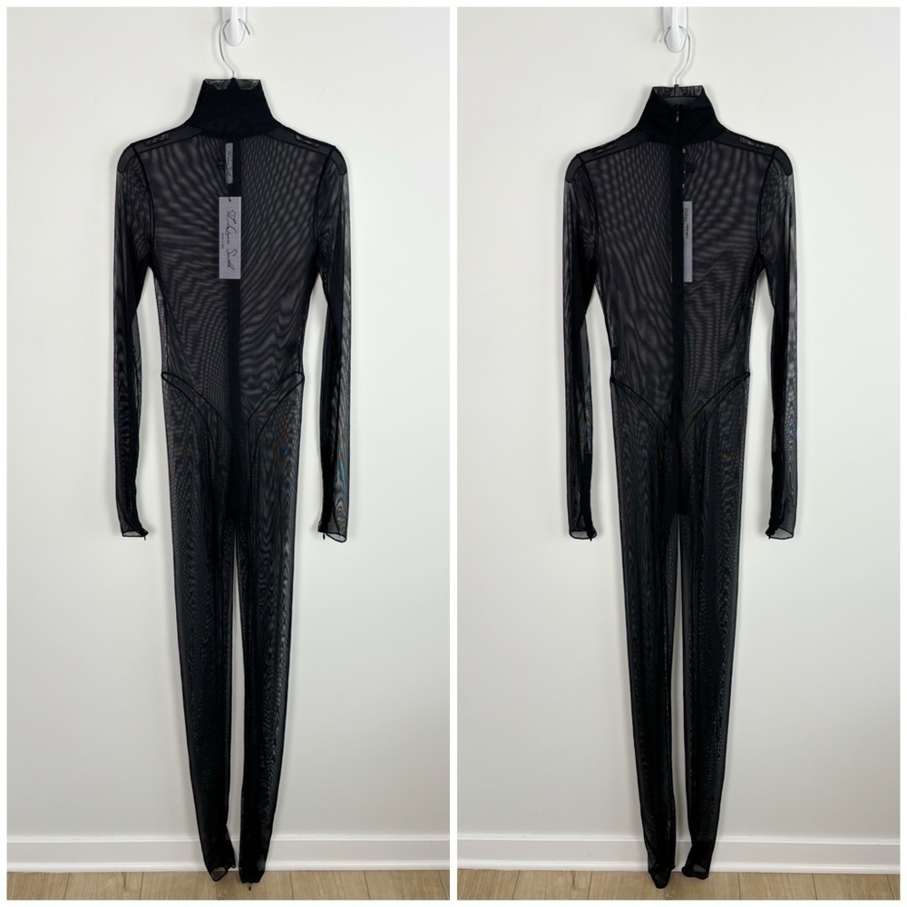 LaQuan Smith Mesh Jumpsuit in Black Size S - Picture 2 of 11
